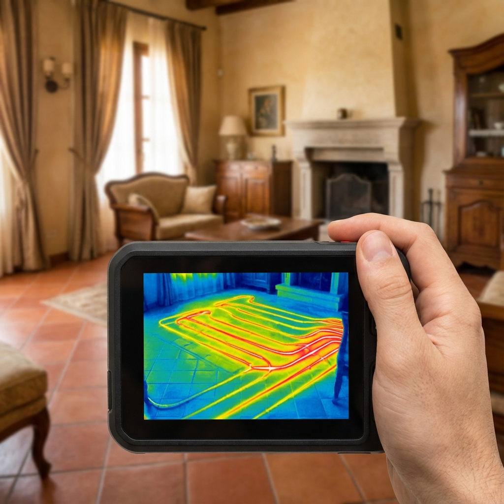 Yerden Isıtma Tesisatında Termal Kameralı Kaçak Tespiti